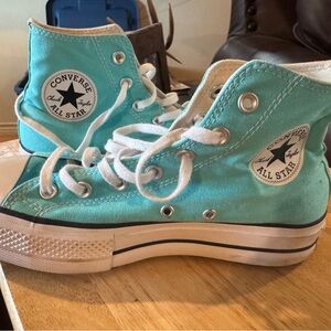Converse Kids High-Top Sneakers - Aqua